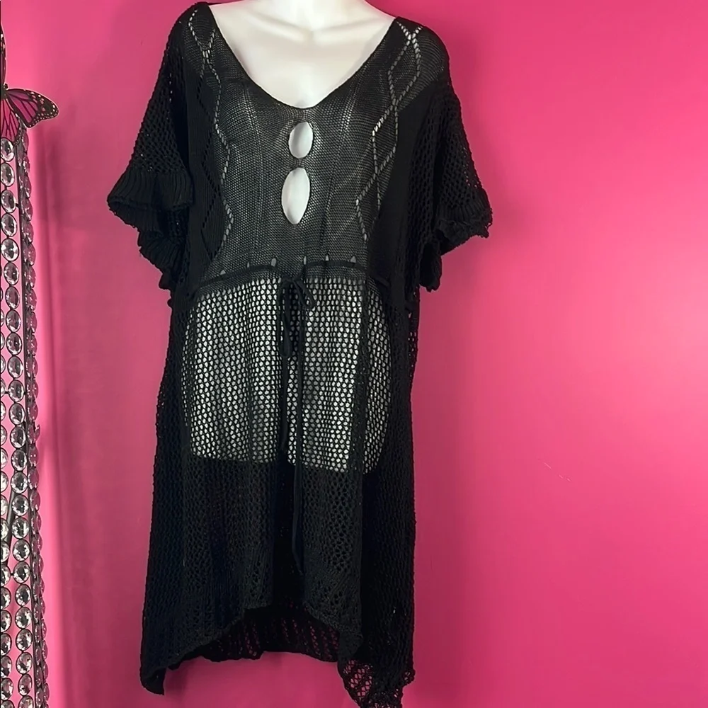 Crochet swim coverup